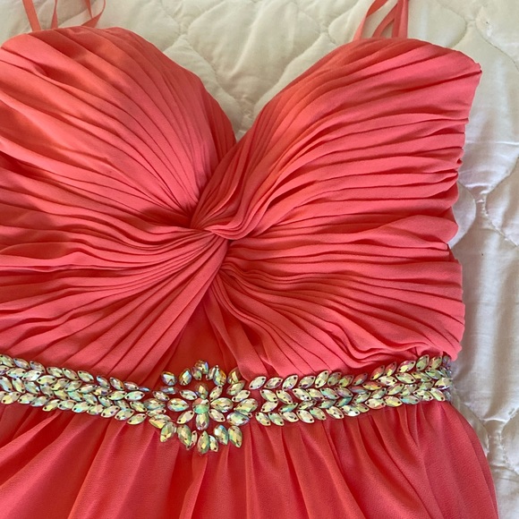 Strapless Pink Mini Dress - Picture 5 of 6